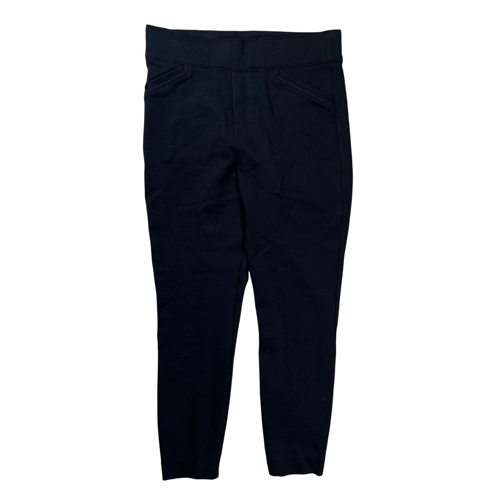 Spanx The Perfect Pant Women M Black Skinny Ankle Pull On‎ Shaping Ponte Trouser